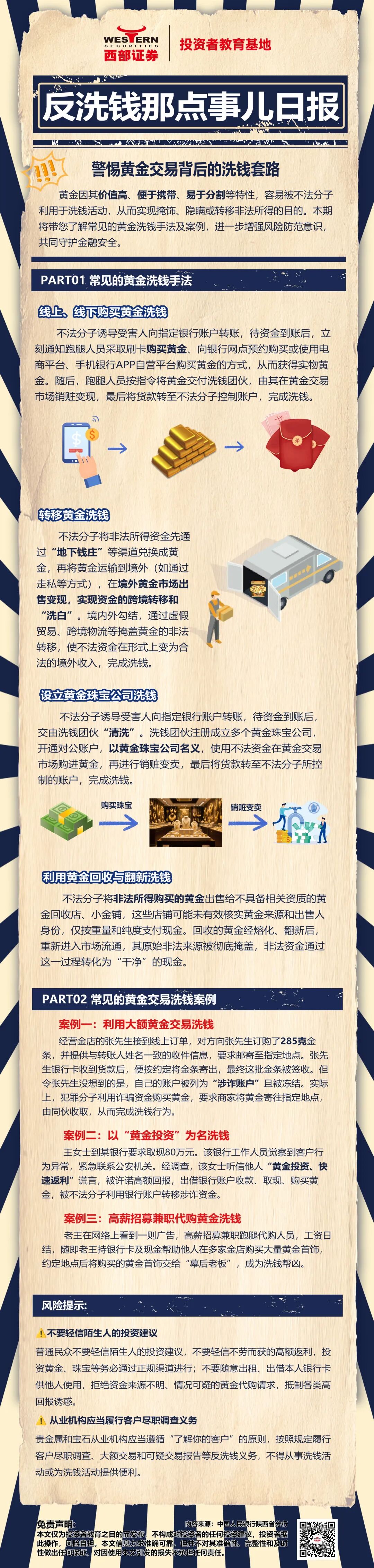 【世界投资者周】警惕黄金交易背后的洗钱套路 【世界投资者周】警惕黄金交易背后的洗钱套路