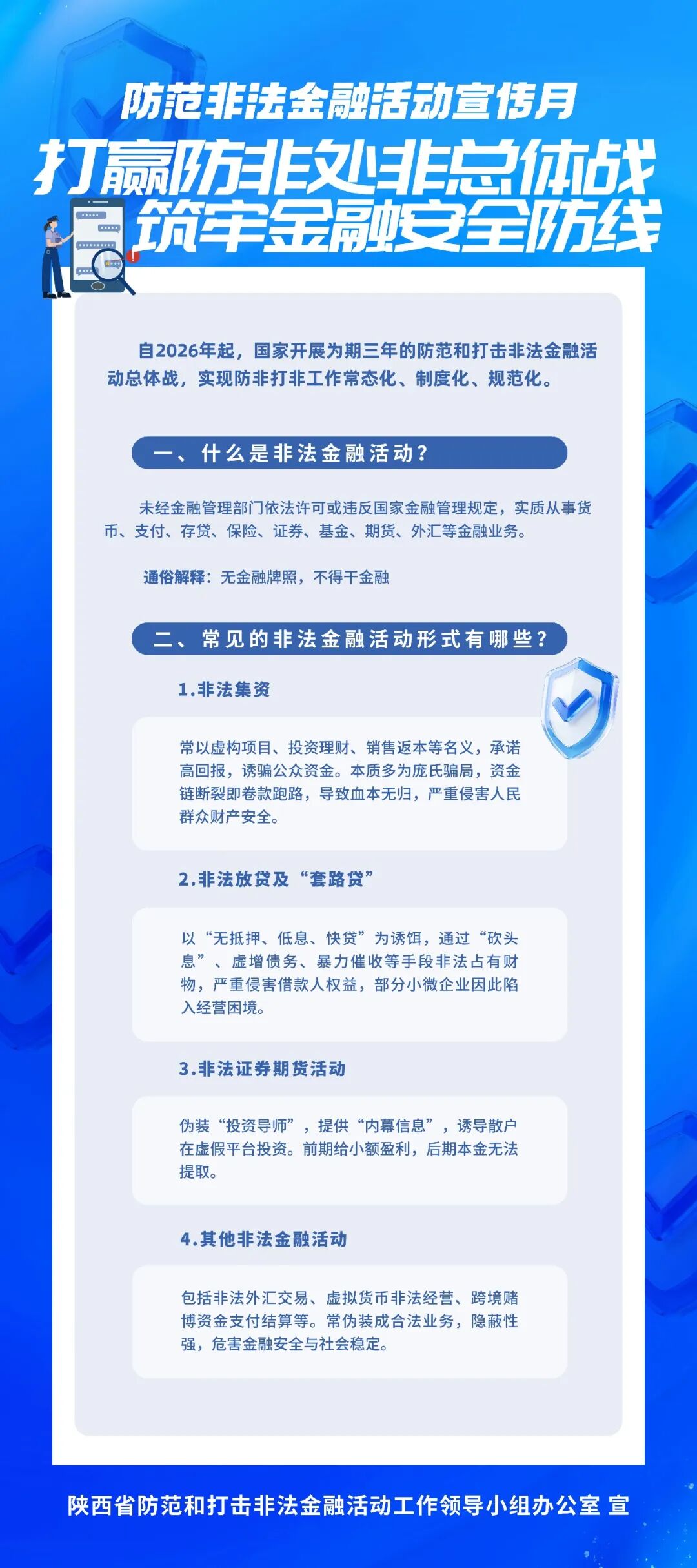 防范非法金融活动宣传月 | 打赢防非处非总体战 筑牢金融安全防线